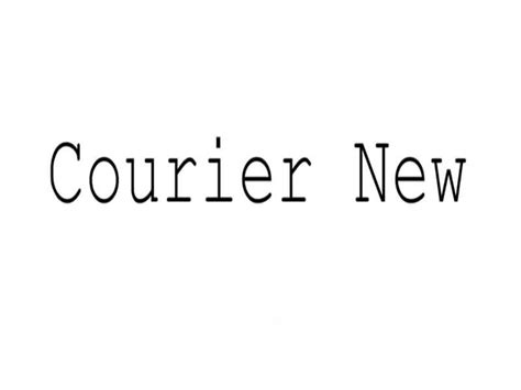 Courier New Font - Free Fonts