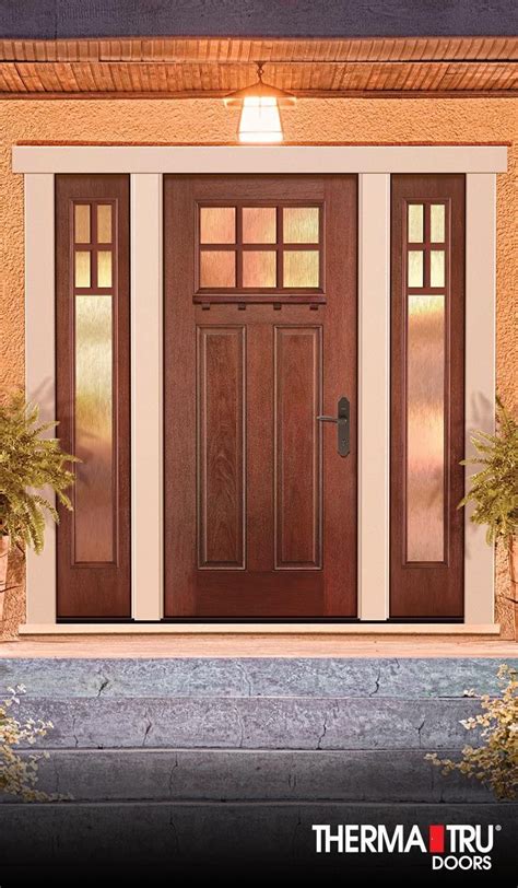 Therma-Tru Fiber-Classic Mahogany Collection fiberglass door with Chord ...