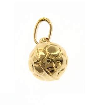 14 Karat Yellow Gold Soccer Ball Pendant - Charisma Jewelers