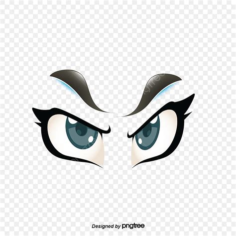 Eyes Looking Up Clipart Hd PNG, Vector Brown Cartoon Angry Eyes Look, Eyes Clipart, Vector ...