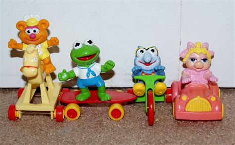 Vintage 80s Lot of 4 McDonald's Muppet Babies Happy Meal Toys Figures ...