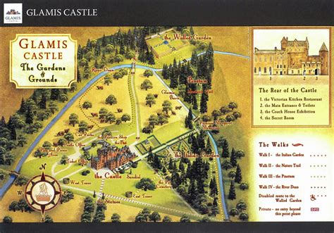 Grounds and Gardens Map - Glamis Castle