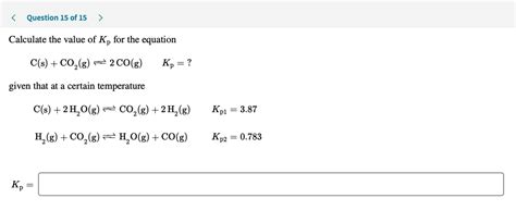 Solved Calculate the value of K, for | Chegg.com