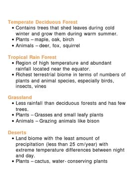 Ecology Unit Vocabulary Lesson Plan by Lisa Michalek | TpT