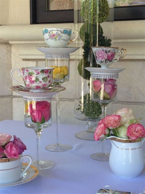 Tea Party Bridal Shower Ideas | Decorações para chá, Ideias para ...