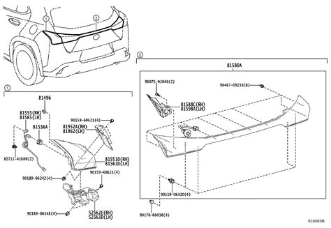 2021 Lexus UX 250H BASE Guide; guide sub-assembly. Interchangeable with ...