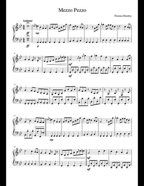 Mezzo Pezzo sheet music for Piano download free in PDF or MIDI