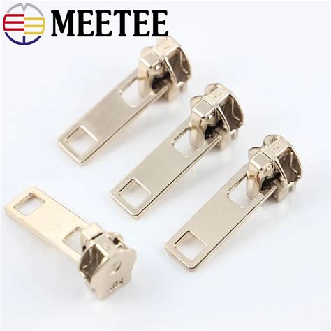 10Pcs 5# Zinc Alloy Metal Zipper Sliders for Metal Zippers Zipper Pull Repair Kits Coat Wallet ...