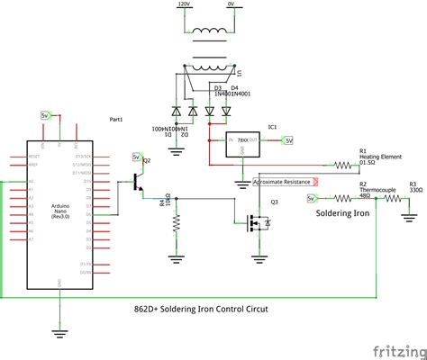 Simple Soldering Iron Circuit Diagram