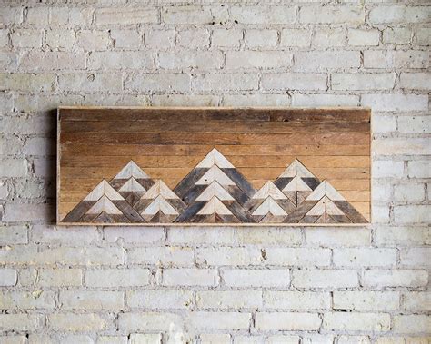 Wood Wall Art | Reclaimed Wood Wall Art | Wall Decor | Twin Headboard ...