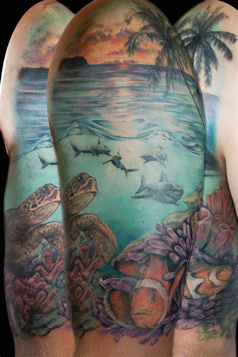 Pin by Heather Beese on Tattoos | Underwater tattoo, Ocean sleeve ...