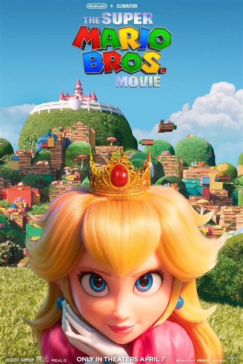 The Super Mario Bros Princess Peach Movie Poster | eBay