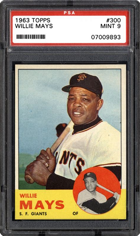 1963 Topps Willie Mays | PSA CardFacts™