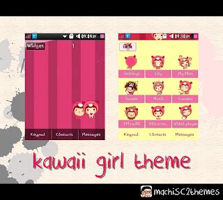 sweetkawaiimachi: kawaii girl samsung corby 2 theme