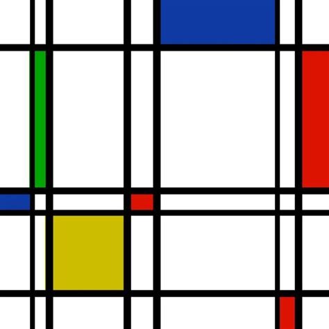 Piet Mondrian (1870-1944) a painter, that with a group of other artists ...