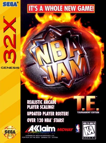 NBA Jam T.E. Sega Genesis 32X Game