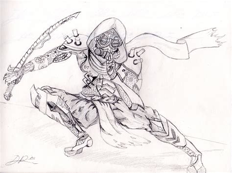 Steampunk Genji Sketch by Creotic-07 on Newgrounds