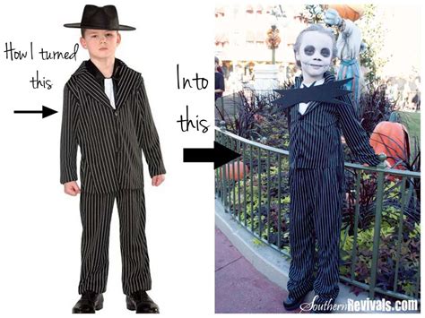 Walmart Gangster Turned Jack Skellington Halloween Costume Tutorial - Southern Revivals