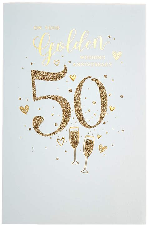 Buy UK Greetings Golden Wedding Anniversary Card - 50th Wedding ...