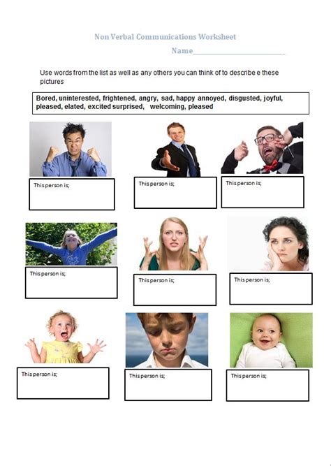 Educational worksheet that can be with discussion groups on non ver… | Interpersonal ...