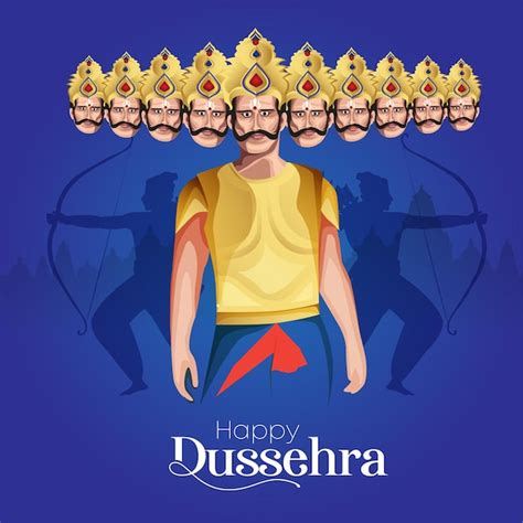 Premium Vector | Lord ram ravan dussehra haran fight