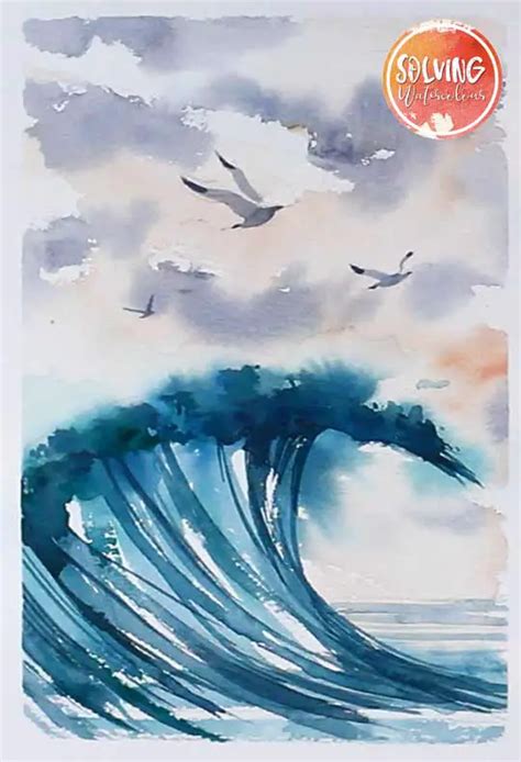 Wave Power: How To Paint Stunning Waves In Watercolor - Solving Watercolour