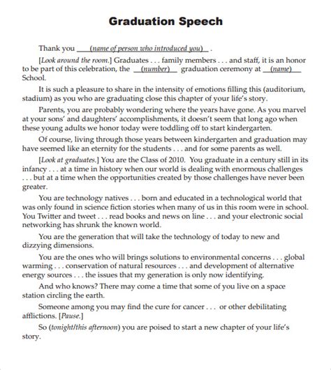 Sample Of Graduation Speech For College – LESAMRAPHO