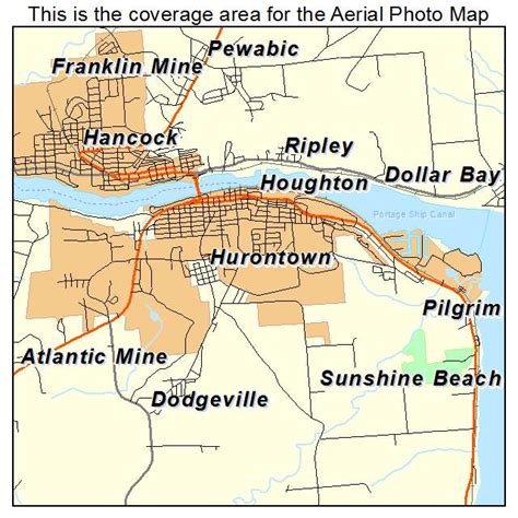 Aerial Photography Map of Houghton, MI Michigan