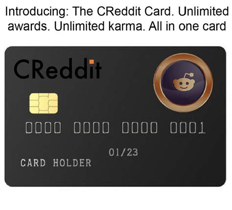 The CReddit Card. : r/memes