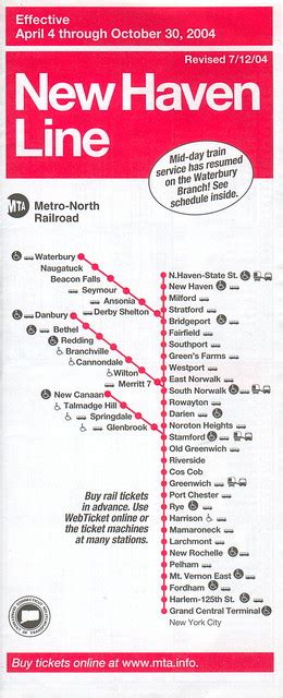 Metro-North/New Haven Line - April 4, 2004 (July 12, 2004 revision ...