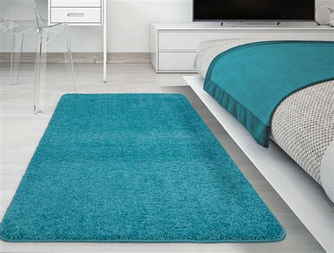 Ottomanson Luxury Non-Slip Rubber Backing Soft Solid Area Rugs and Runners for Kitchen and ...