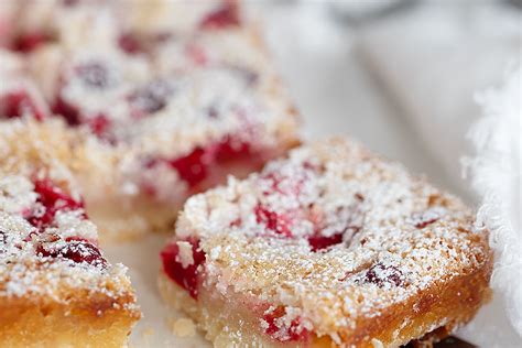 Cranberry Lemon Squares - Seasons and Suppers