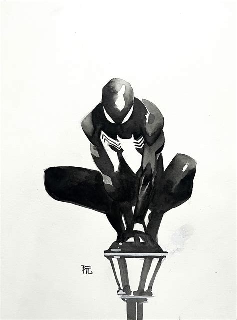 Spider-man Black Suit by Dike Ruan, in Peej Sy's Pin Ups Comic Art ...