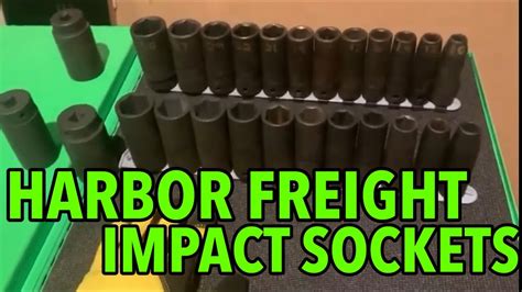 Harbor Freight Deep Impact Socket REVIEW! (Pittsburgh) Metric and SAE ...