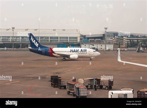 Picture of NAM Air's Fleet Boeing 737-524 PK-NAK at Soekarno-Hatta International Airport ...