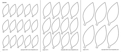 Leaf Templates | Free Printable Templates & Coloring Pages | FirstPalette.com