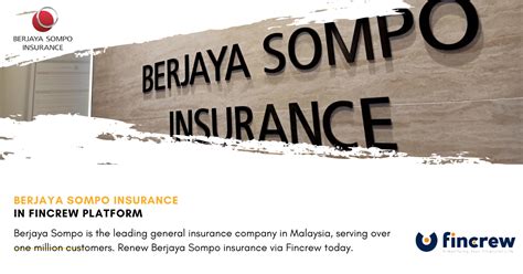 Berjaya Sompo Insurance In Fincrew Platform