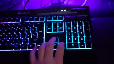 Corsair K55 RGB Gaming Keyboard - (Unboxing, Review And Sound Test ...