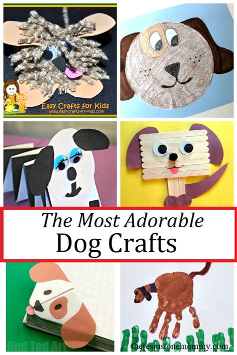 Adorable Dog Crafts for Kids | There's Just One Mommy