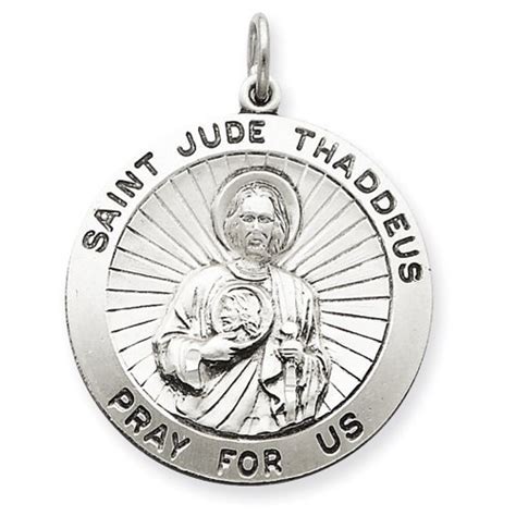 Silver Round Saint Jude Medal - PG86352