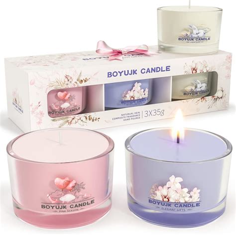 Candles Gifts for Women | Scented Candles Gift Set for Anxiety | 3 ...