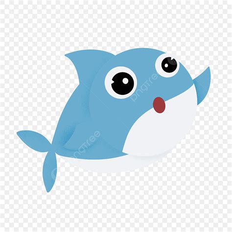 Blue Baby Shark Clipart PNG Images, Blue Cartoon Baby Shark Clipart, Baby Shark Clipart, Blue ...