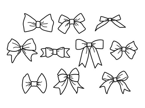 Bows Coloring Pages - Best Coloring Pages For Kids