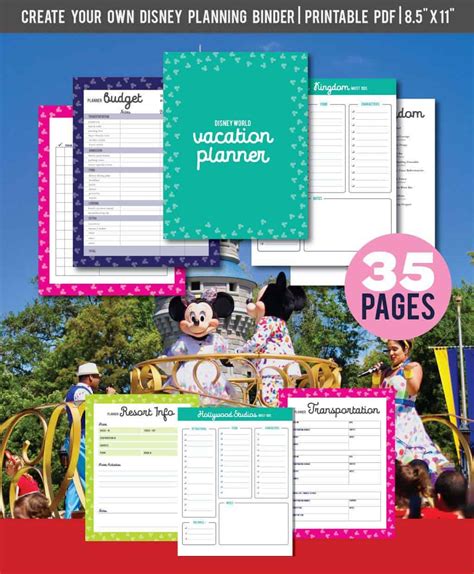 FREE Printable Disney Vacation Planner for 2025 • WDW Vacation Tips