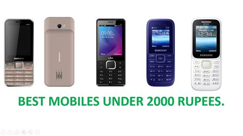 Best Mobile Phones Under 2000 Rupees! - YouTube