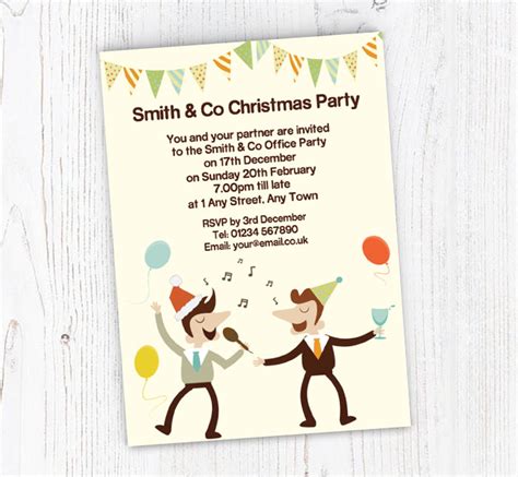 Office Christmas Party Invitations