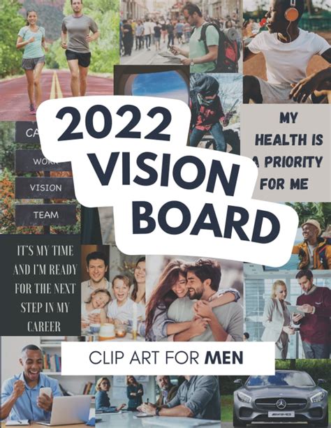 Buy 2022 Vision Board Clip Art For Men: A Vision Board Kit To Visualize Your Dreams And Goals ...