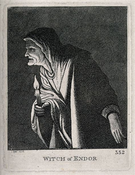 The witch of Endor with a candle. Engraving by J. Kay, 1805, after A. Elsheimer. | Wellcome ...