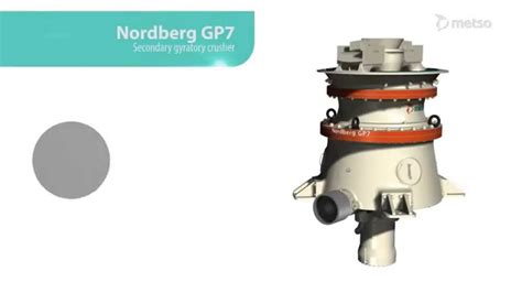 Gyratory Crusher Animation - Nordberg® GP7™ secondary gyratory crusher ...