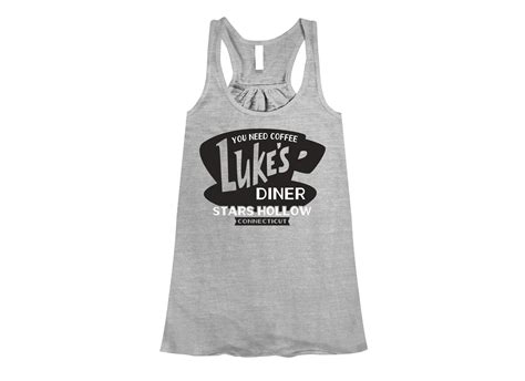 Luke's Diner T-Shirt | SnorgTees Stars Hollow Connecticut, Lukes Diner, Graphic Tank Top, Funny ...